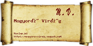 Mogyoró Virág névjegykártya